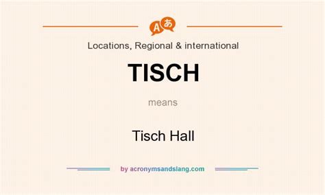 new york tisch|what does tisch stand for.